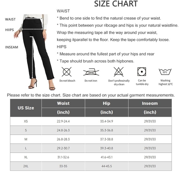 NWT Willit Yoga Dress Slacks Straight Leg 4 Pockets Belt Loops, Size XXL Petite - Picture 10 of 12